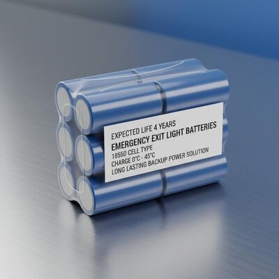 Αναμενόμενη διάρκεια ζωής 4 χρόνια Μπαταρίες φωτισμού εξόδου κινδύνου Τύπος κυψέλης 18650 Φόρτιση 0C 45C Μακράς διάρκειας λύση εφεδρικής τροφοδοσίας