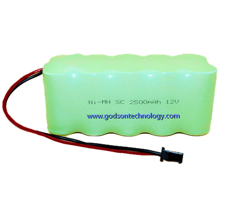 Επανακαταλογηστέο Sc 2500mAh μπαταριών 12V NiMH μπαταριών εξόδων κινδύνου ελαφρύ
