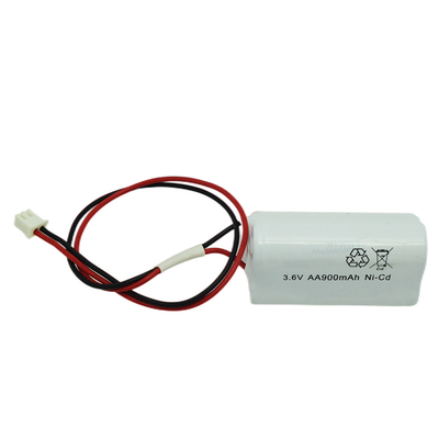 Φως έκτακτης ανάγκης AA Μπαταρία Ni Cd 900mAh 3,6V 500 φορές διάρκεια ζωής