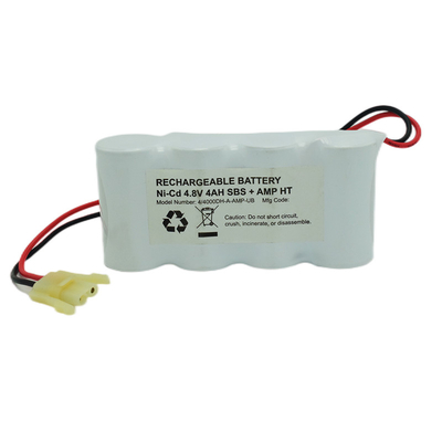 Πακέτο μπαταριών Nicd 55 μοιρών D4000 mAh 4,8 V για φωτισμό έκτακτης ανάγκης