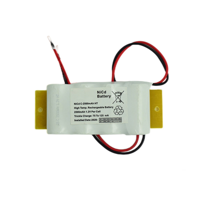 Ελαφριά μπαταρία 2500mAh 4.8V Cd Νι έκτακτης ανάγκης μεγέθους Γ δίπλα-δίπλα