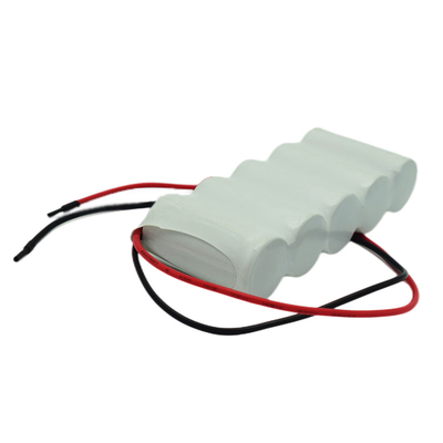 C2500mAh αναμενόμενη πακέτο ζωή μπαταριών κυττάρων NiCd 6.0V επανακαταλογηστέα 5 έτη