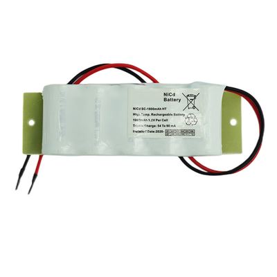 6.0V ελαφριά μπαταρία 1800mAh Cd Νι έκτακτης ανάγκης 500 χρονικοί κύκλοι