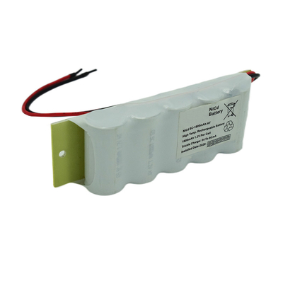6.0V ελαφριά μπαταρία 1800mAh Cd Νι έκτακτης ανάγκης 500 χρονικοί κύκλοι