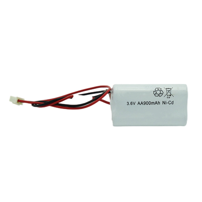 Μπαταρία 3.6V NiCd φωτισμού έκτακτης ανάγκης αναμενόμενη τη ζωή 5 έτη AA900mAh