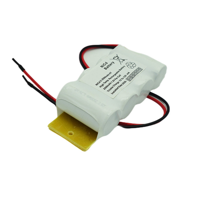 επανακαταλογηστέο πακέτο μπαταριών 4.8V C2500mAh NiCd για το φωτισμό έκτακτης ανάγκης