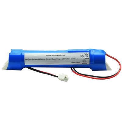 μπαταρία 6600mAh 26650 φωτισμού έκτακτης ανάγκης 3.2V LiFePO4 με το φλυτζάνι τελών