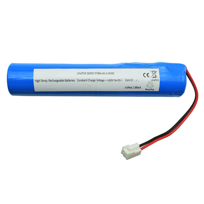 6600mah 6,4 ιονική μπαταρία IFR26650 λι βολτ Lifepo4 για το φωτισμό έκτακτης ανάγκης