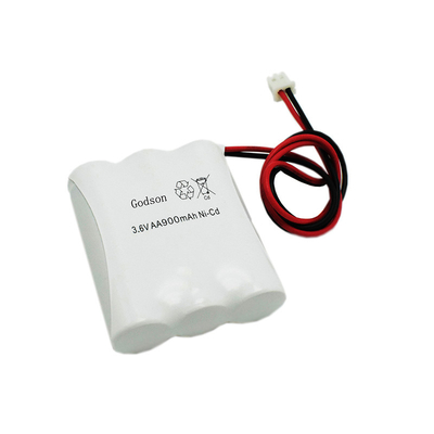 Ελαφρύ πακέτο NiCD AA900mAh 3.6V SBS Rechargable μπαταριών εξόδων κινδύνου AA