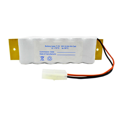 SC1800mAh 7,2 ελαφριά μπαταρία Cd Νι έκτακτης ανάγκης σημαδιών εξόδων Β με Backplate