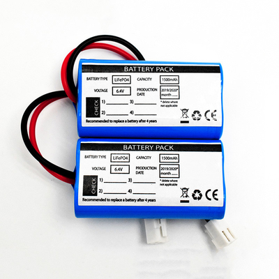 Ελαφριά κύτταρα 18650 6.4V 1500mAh μπαταριών Lifepo4 εξόδων πυρκαγιάς λίθιου