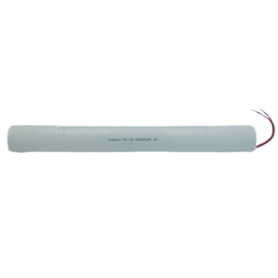 NiCd D4000mAh 6.0V έξοδος σήμα μπαταρία εφεδρικό για το φωτισμό έκτακτης ανάγκης
