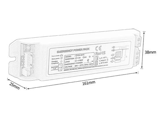 OEM DC 21-100V Συσκευή ηλεκτρικής ενέργειας έκτακτης ανάγκης