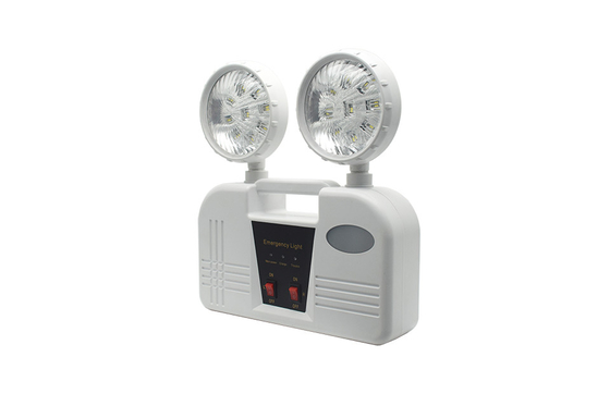 3 ώρες Διάρκεια 6W Twin Head Emergency Light AC 85-265V ABS