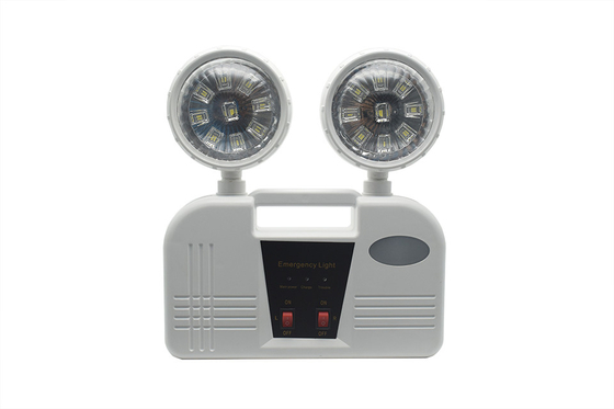 3 ώρες Διάρκεια 6W Twin Head Emergency Light AC 85-265V ABS