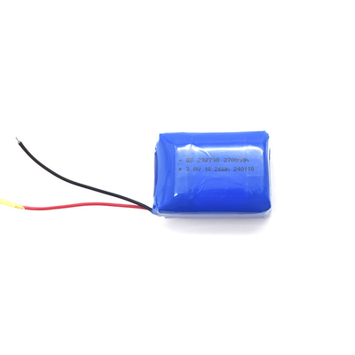 Πολυμερές ιόντων λιθίου 232738 2700mAh 3.8V με PCB και UL1571 24AWG RED&amp;BLACK
