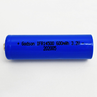 14500 600mAh 3.2V μπαταρία LiFePO4 για φώτα έκτακτης ανάγκης και σήματα εξόδου