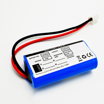 6.4V 1500mAh 18650 Επείγον φωτισμό LFP Παρόχος λύσης μπαταρίας