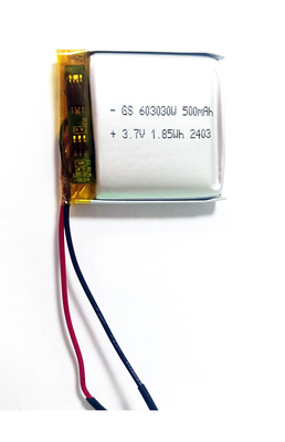 Πολυμερές ιόντων λιθίου 603030 500mAh 3.7V Με PCM