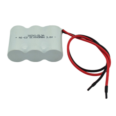 Προσαρμόσιμος κατασκευαστής 3.6V 1600mAh φωτισμός έκτακτης ανάγκης Ni Cd μπαταρία