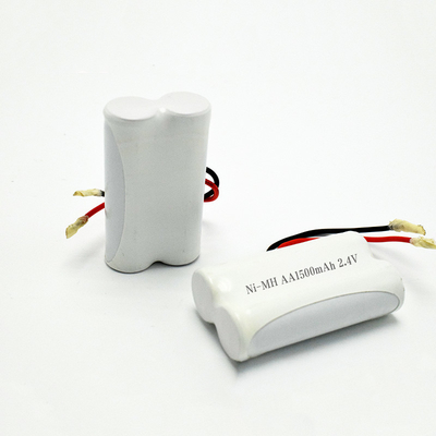 Η μπαταρία φωτισμού έκτακτης ανάγκης OEM 2.4V Ni-Mh AA1500mAh Μεγάλη διάρκεια ζωής της μπαταρίας επαναφορτιζόμενη πλάι-πλάι