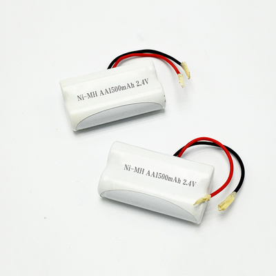 Η μπαταρία φωτισμού έκτακτης ανάγκης OEM 2.4V Ni-Mh AA1500mAh Μεγάλη διάρκεια ζωής της μπαταρίας επαναφορτιζόμενη πλάι-πλάι