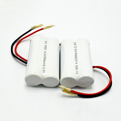 Η μπαταρία φωτισμού έκτακτης ανάγκης OEM 2.4V Ni-Mh AA1500mAh Μεγάλη διάρκεια ζωής της μπαταρίας επαναφορτιζόμενη πλάι-πλάι