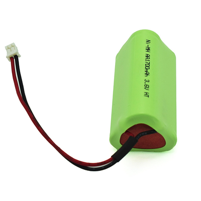 OEM PVC 3.6V Ni-Mh AA1700mAh Ανώτατη θερμοκρασία επαναφορτιζόμενη μπαταρία