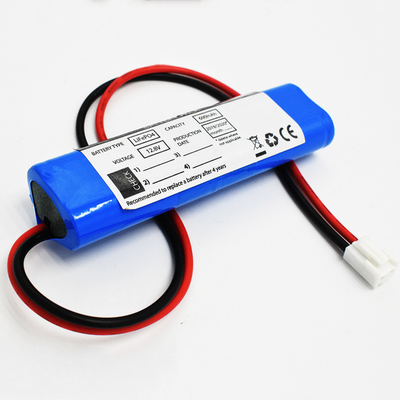 Μπαταρία 12,8 φωτισμού έκτακτης ανάγκης 12V LiFePO4 έγγραφο κριθαριού Β 600mAh