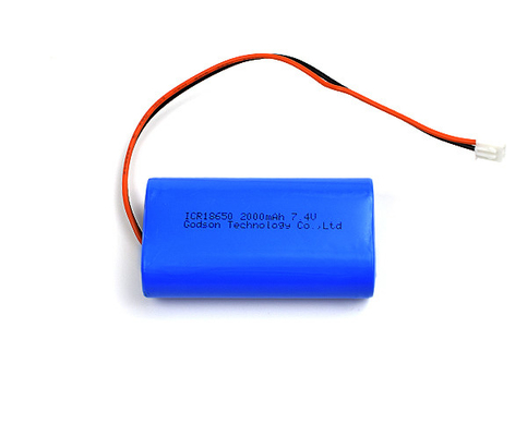 2000mah 7,4 ιονικό σακάκι PVC μπαταριών Icr18650 λι Β για το φωτισμό έκτακτης ανάγκης