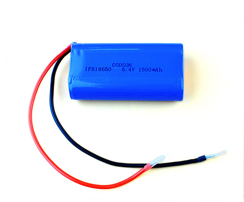 Μπαταρία επανακαταλογηστέο 6.4V 1500MAh φωσφορικού άλατος σιδήρου λίθιου 18650