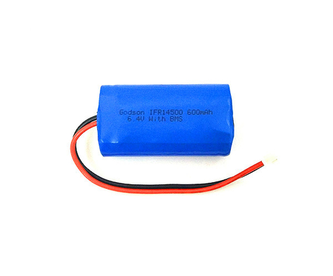Συρρικνωθείτε την ιονική μπαταρία 14500 6.4V 600mAh λι cOem Lifepo4 μανικιών