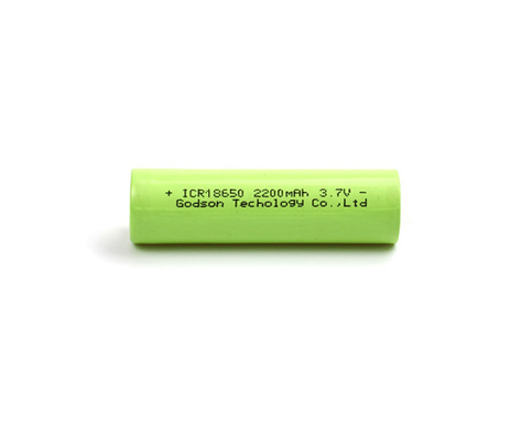 2200mAh ελαφριά μπαταρία ICR18650 3.7V έκτακτης ανάγκης μπαταριών λίθιου ιονική