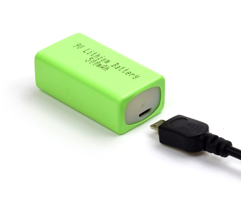Ελαφριά μπαταρία 500mAh 9V λίθιου έκτακτης ανάγκης σιδήρου λίθιου με USB