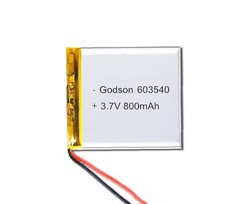 Πολυμερής μπαταρία 603540 800mAh 3.7V λίθιου - καλή απόδοση σε υψηλής θερμοκρασίας