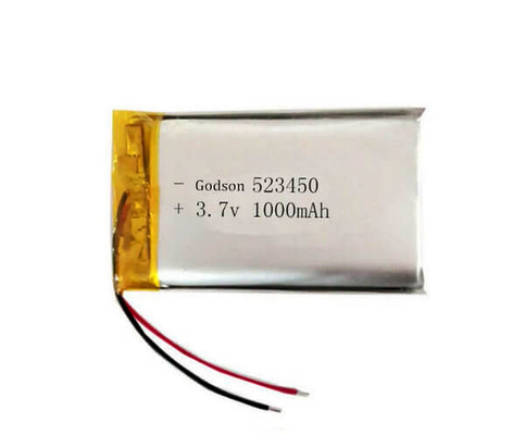 1000mAh ιονικό φως 3,7 βολτ 523450 έκτακτης ανάγκης μπαταριών πολυμερούς λίθιου επανακαταλογηστέο