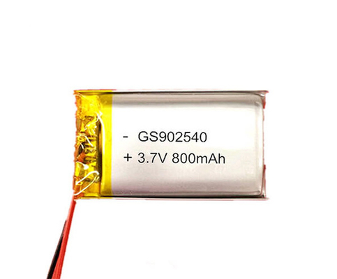 Η πολυμερής μπαταρία 902540 800mAh 3.7V λίθιου υποβάλλει αίτηση για το φωτισμό