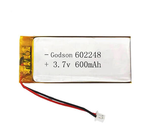 600mAh πολυμερής μπαταρία 602248 λίθιου 3,7 στερεά δαπάνη εντύπου 1C Β