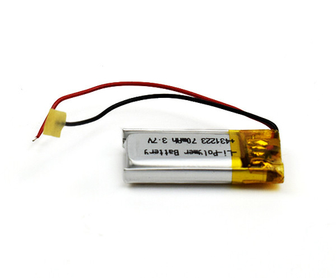 5g 431223 ελαφρύ 70mAh 3.7V μπαταριών λίθιου ιονικό κύτταρο έκτακτης ανάγκης