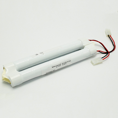 1800mAh ελαφρύ πακέτο NiCd 6V μπαταριών Cd Νι έκτακτης ανάγκης με τα καλύμματα τελών