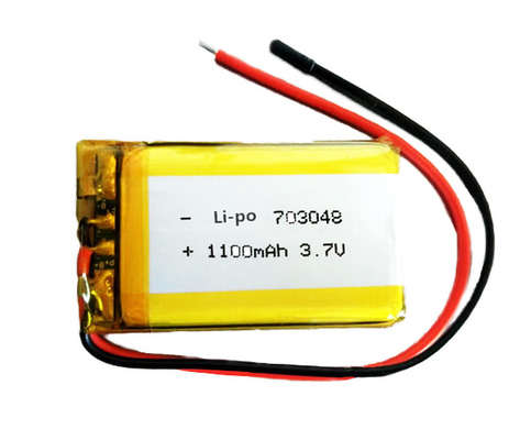 Ιονική έκτακτη ανάγκη ελαφρύ 1100mAh 3,7 Β 33g μπαταριών λίθιου 703048