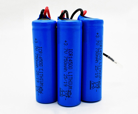 μπαταρία λίθιου 750mAh 3.7V ICR14500 Odorless με το σακάκι PVC