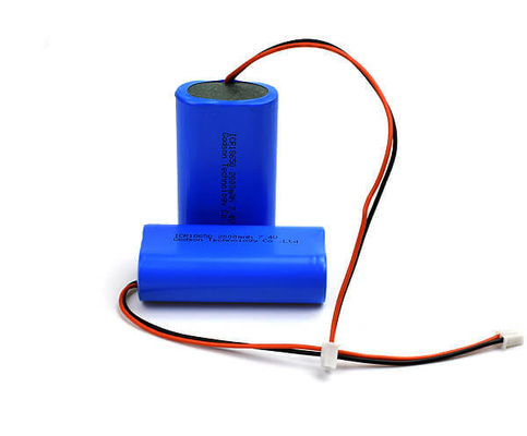 Ιονική μπαταρία ICR18650 2000mAh 7.4V σημαδιών εξόδων κινδύνου λίθιου Odorless