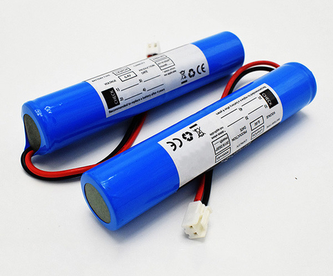 Lifepo4 ελαφριές μπαταρίες 18650 6.4V 3000mAh εξόδων κινδύνου λίθιου