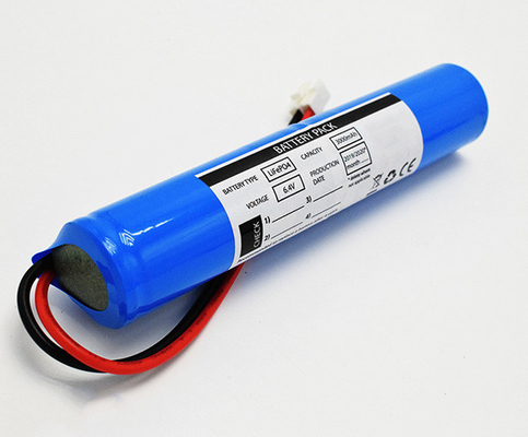 Lifepo4 ελαφριές μπαταρίες 18650 6.4V 3000mAh εξόδων κινδύνου λίθιου