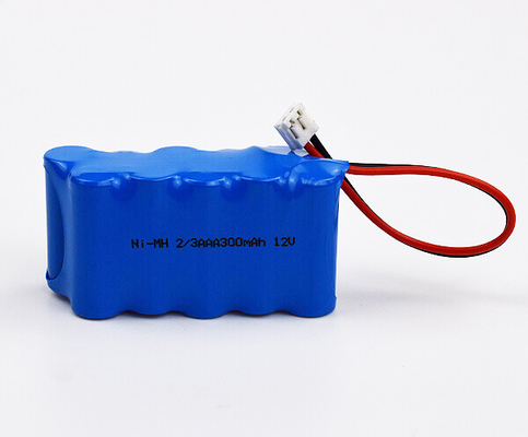 Υψηλής θερμοκρασίας Νι MH 2 3AAA 300mAh 12V πακέτων μπαταριών εξόδων ελαφρύ