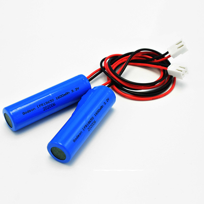 Λίθιο μπαταριών 1600mAh Lifepo4 σημαδιών εξόδων κινδύνου IFR18650 3.2V